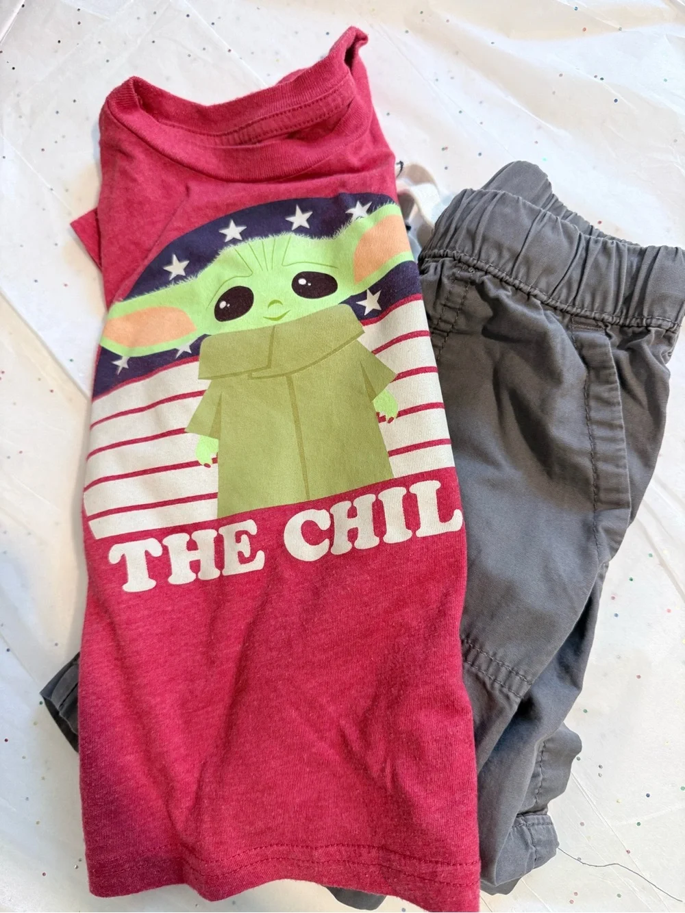 Star Wars “The Child” Grogu 2-Piece Outfit Set Toddler Boys Size 4T